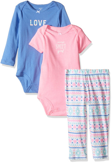 Carter'S Baby Girls 3 Pc Back Art 126G427, Purple, 12M