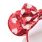 Foeran Mouse Ears Headbands Shiny Bows Mouse Ears Glitter Party Princess Decoration Cosplay Costume For Girls Women (Red Heart D