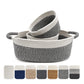 Zalaxt 3 Packs Woven Basket For Storage,Diaper Caddy Organizer, Nursery Organizers And Storage And Toys Boho Basket,Baby Gift Ba