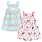 Hudson Baby Baby Girls Hudson Cotton Dresses, Mermaid Princess, 0-3 Months Casual Dress, Mermaid Princess, 3 Months Us