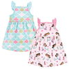 Hudson Baby Baby Girls Cotton Dresses, Mermaid Princess, 2 Toddler