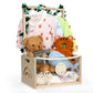 Wooden Baby Shower Crate Closet, Customizable Lights Up Diy Acrylic Visible Baby Storage Crate With Handle, Easy Assembly Baby B