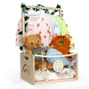 Wooden Baby Shower Crate Closet, Customizable Lights Up Diy Acrylic Visible Baby Storage Crate With Handle, Easy Assembly Baby B