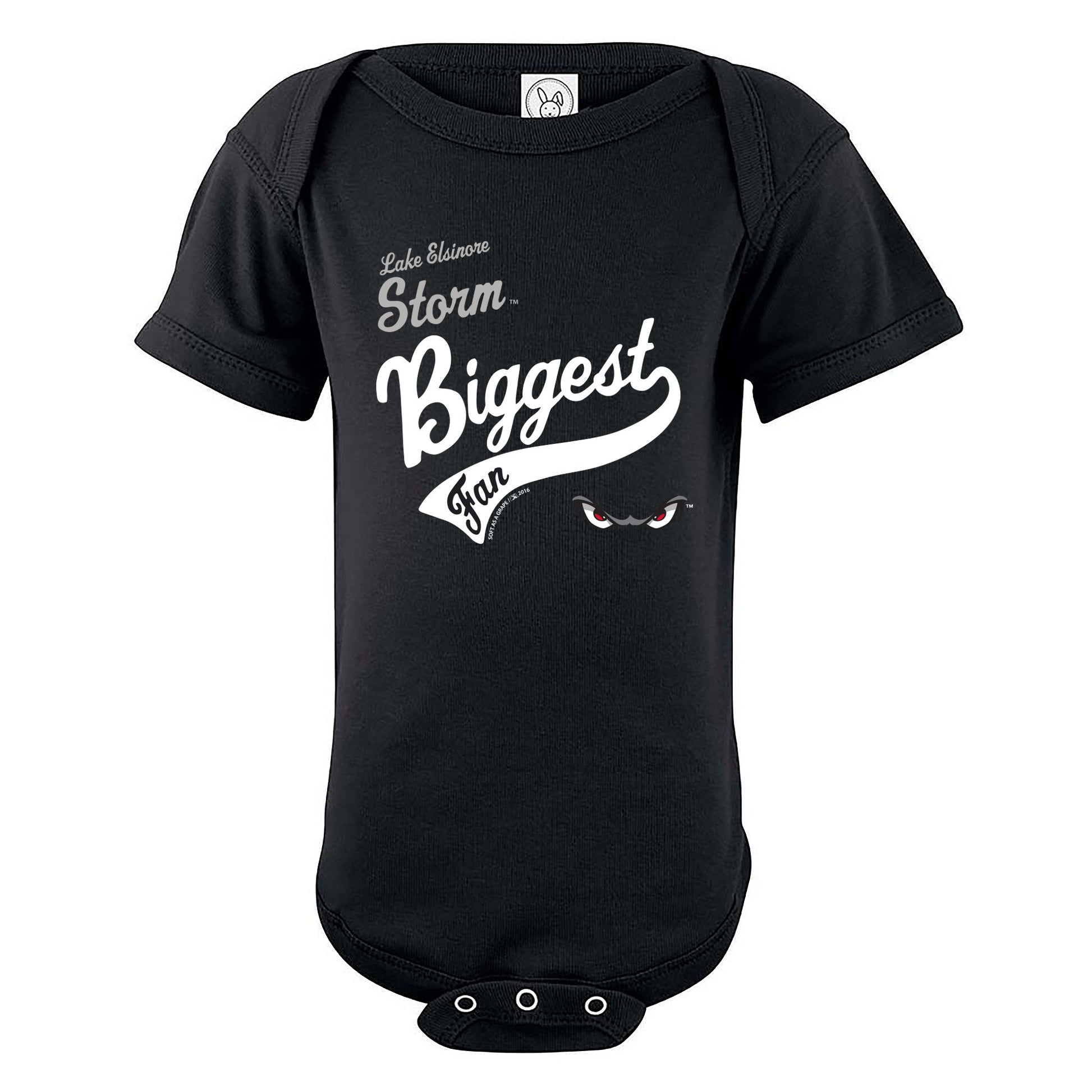 Minor League Baseball Lake Elsinore Storm Boys Infant Creeper, 12 Months, Black