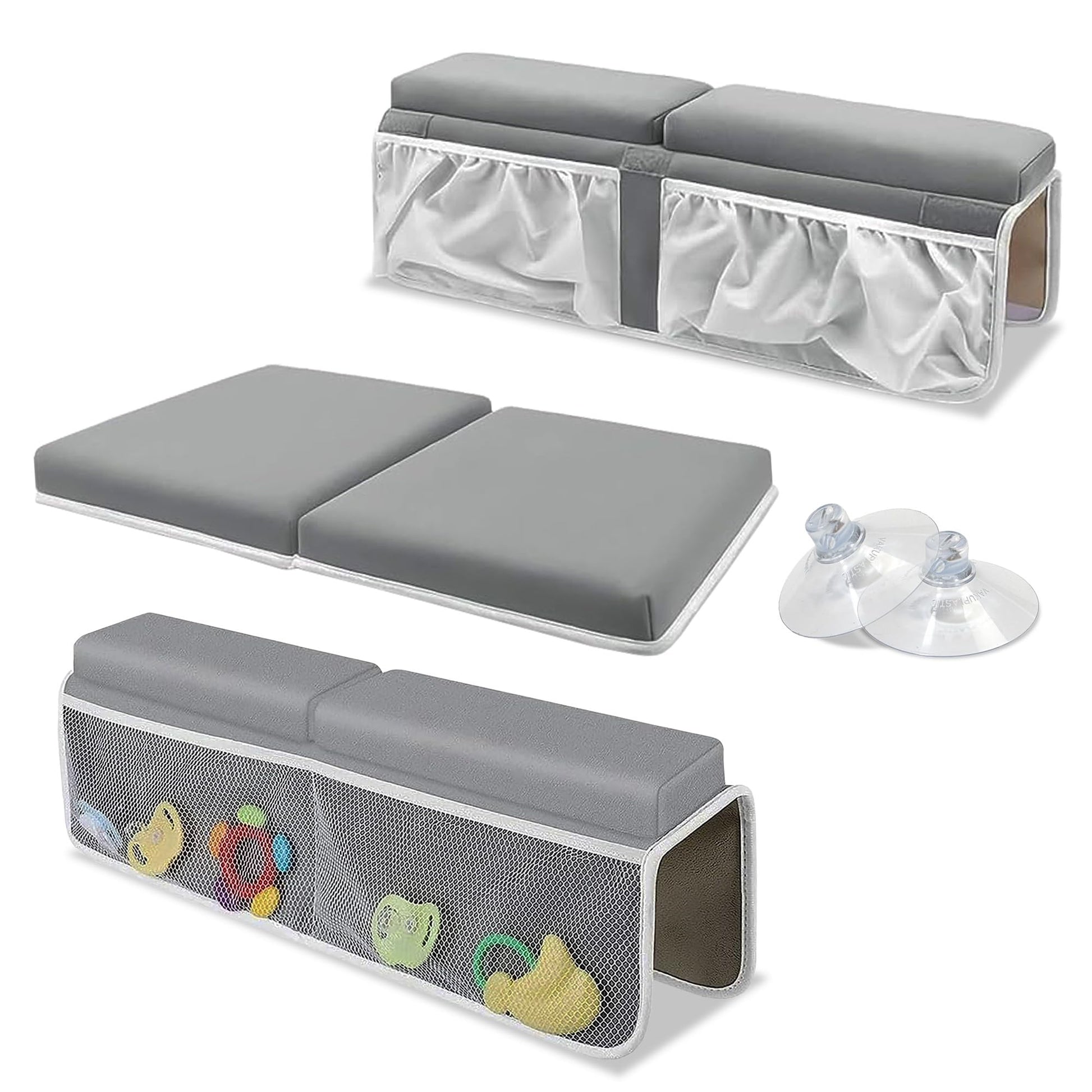 Appomattox Kids Premium Bath Kneeler Baby Bath Kneeler And Elbow Rest Pad Set - Bath Kneeling Pad For Bathing Baby - Elbow Rest