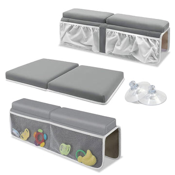 Appomattox Kids Premium Bath Kneeler Baby Bath Kneeler And Elbow Rest Pad Set - Bath Kneeling Pad For Bathing Baby - Elbow Rest