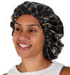 Olivia Sylx - Satin & Silk Toddler Bonnet - Sleep Cap For Girls, Hair Cover For Sleeping - Adjustable (Chains, One Size)