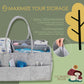Acorn Baby Diaper Organizer Caddy Bag - Large Felt 15X9In Car And Nursery Organizer And Baby Diaper Caddy Organizer