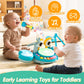 Toddler Drum Set for Kids 1-3, Baby Drum Set 1 Year Old with Light-Up Microphone, Musical Instruments Montessori Learning Toys f
