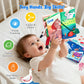 JoyCat Baby Books 0-6 Months - 2PCS Infant Toys 0-6m Tummy Time Babies Toy Newborn Toys Early Development Sensory Book Baby Girl