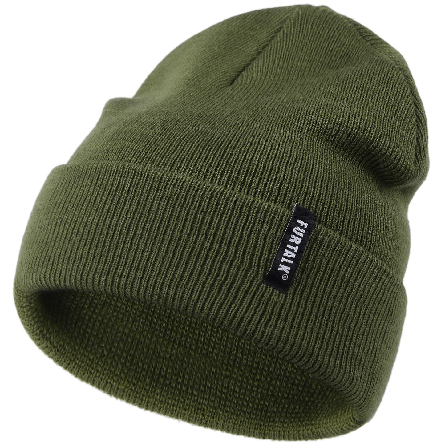 Furtalk Toddler Beanie Baby Boys Girls Beanies Kids Knit Winter Hats For 0-8 Years Green