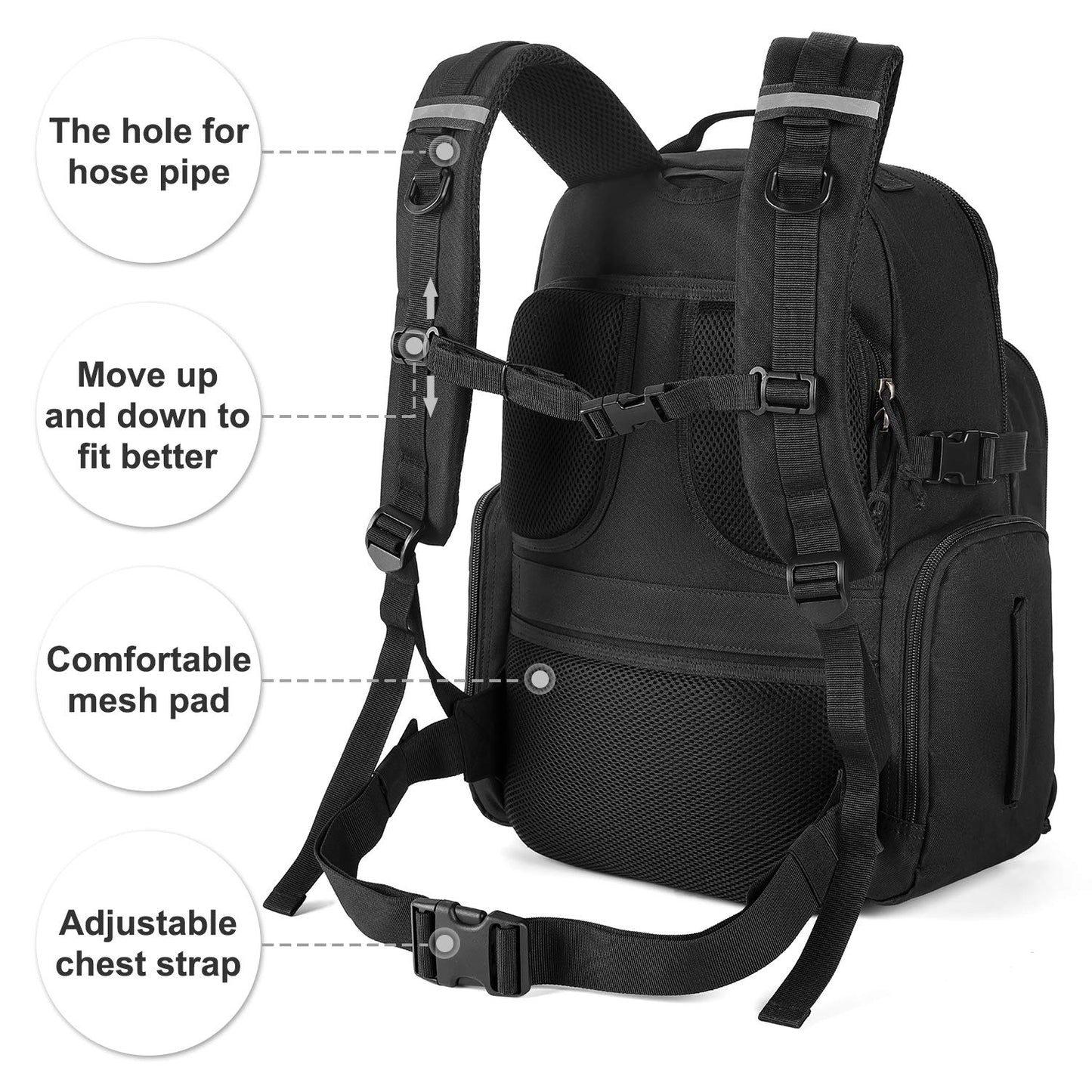 MIRACOL Military Diaper Bag for Men - Large Baby Diaper Backpack for Hiking Travel Trips Camping - Army Daddy Gear Backpack for