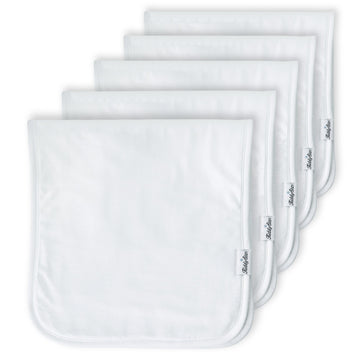 KiddyStar Organic Cotton Baby Burp Cloths - 5 Pack | Ultra Soft, 3-Layer, Large & Super Absorbent Newborn Essentials