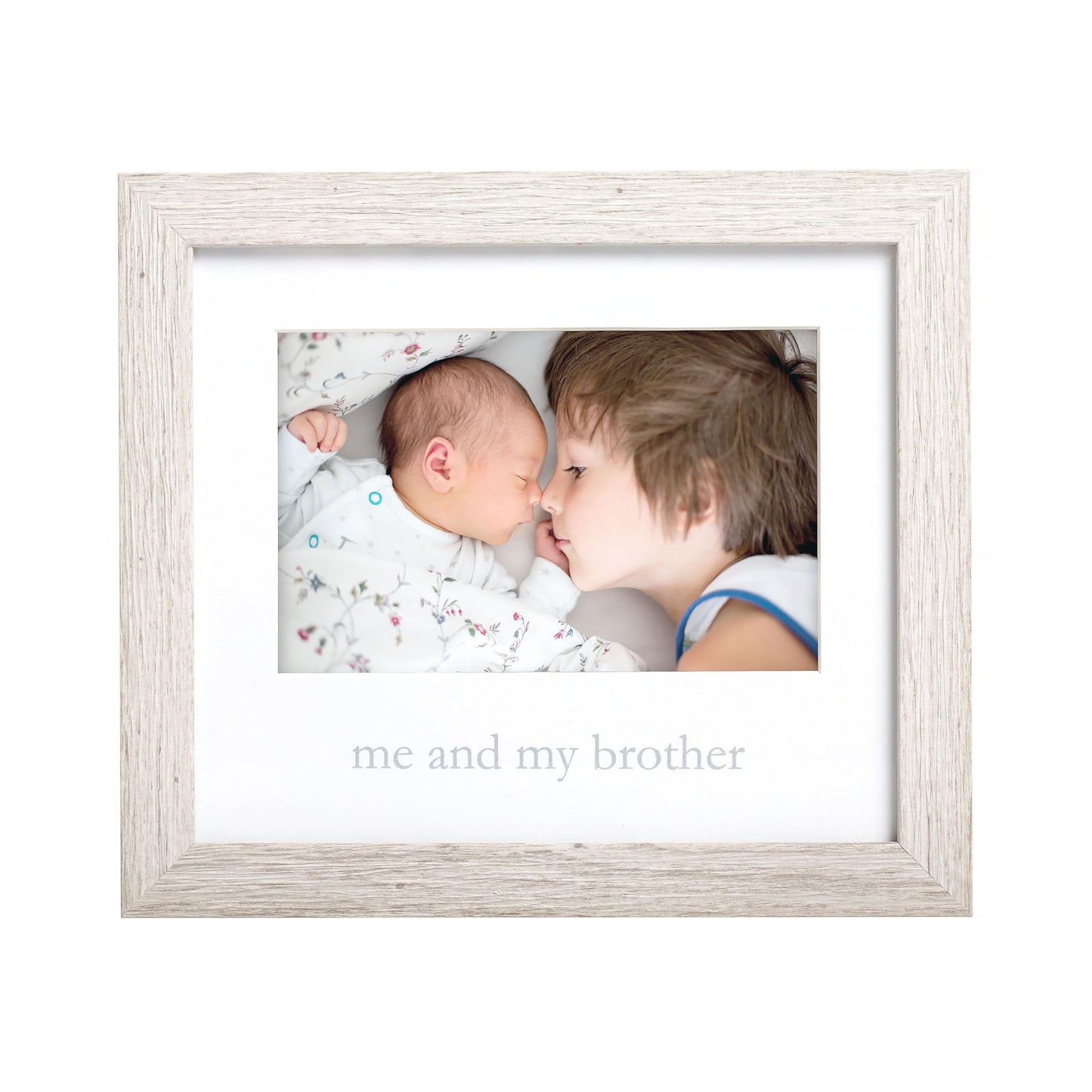 Kate & Milo Rustic Me & My Brother Frame, Sibling Keepsake, Ideal Little or Big Brother Gift, Gender Neutral Nursery Decor, Wood