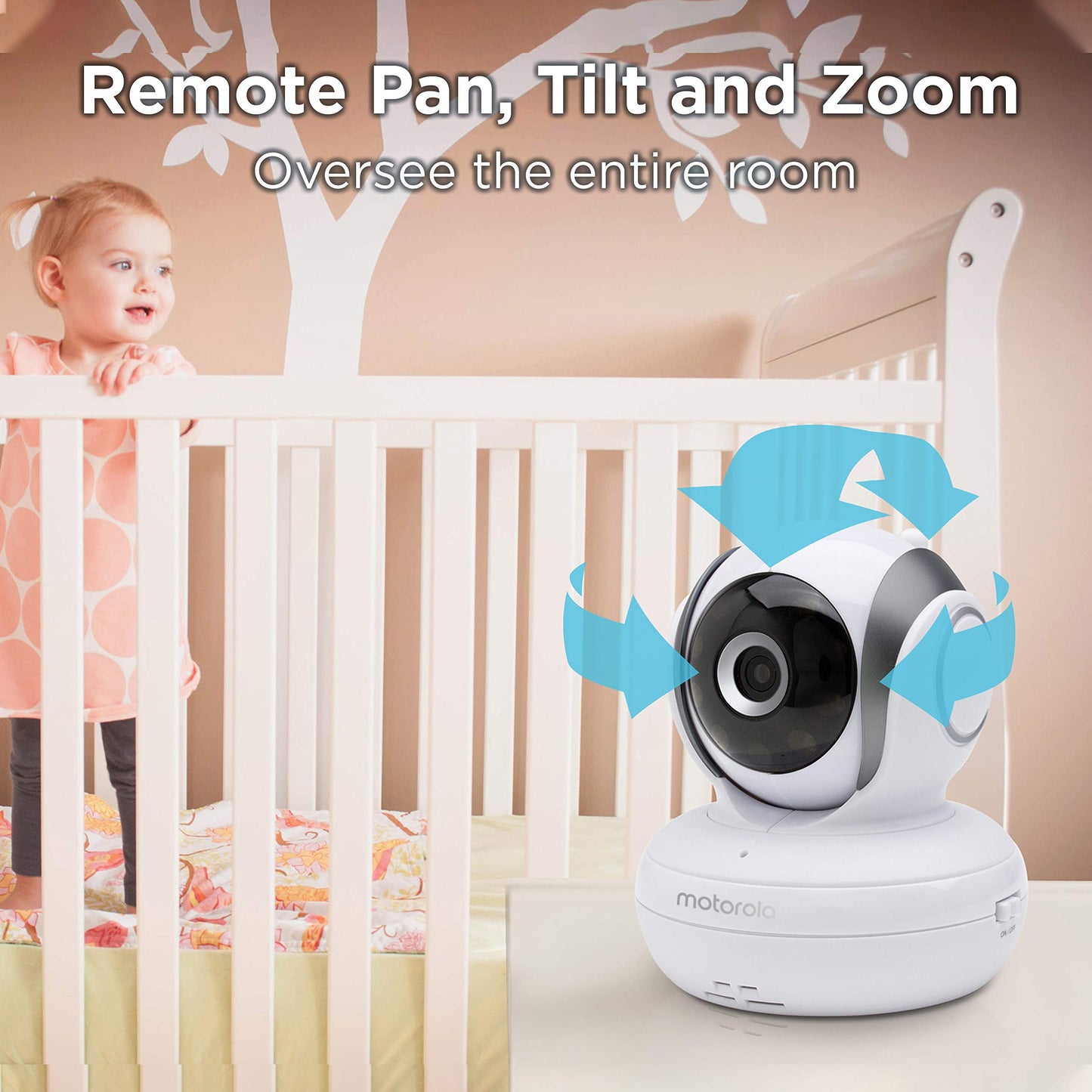 Motorola Mbp36S-2 Video Baby Monitor -Two Cameras, 3.5' Lcd Color Screen Display, 2-Way Audio -Remote Pan, Tilt, Zoom, Infrared