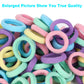 Kids Hair Ties For Toddler Girls, Cotton Baby Hair Bands, Mini Hair Ponytail Holders No Damage, 1 Inch Diameter, 5 Colors