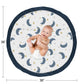 Sweet Jojo Designs Moon And Star Boy Or Girl Baby Playmat Tummy Time Infant Play Mat - Navy Blue And Gold Watercolor Celestial S