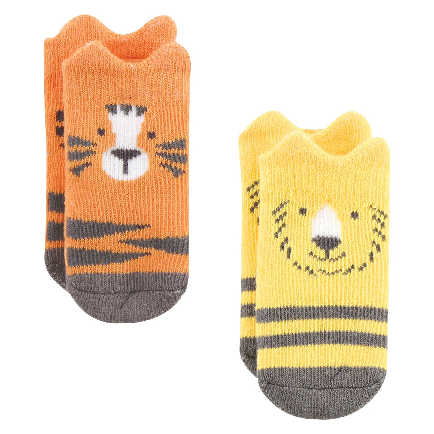 Hudson Baby Unisex Baby Cotton Rich Newborn And Terry Socks, Zoo Animals, 6-12 Months