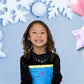 Cokos Box Girls Coronation Dress Costume Cape Gloves Tiara Crown Accessories Kids Set (4T, Blue)