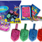 Izzy 'N' Dizzy Hanukkah Multicolor Metallic Dreidel (Pack Of 10) - Medium