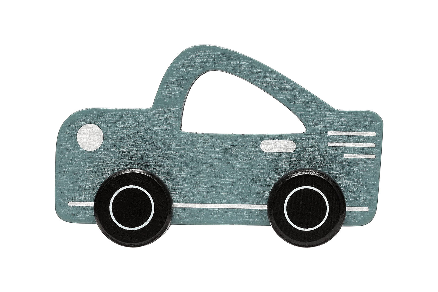 Pearhead Wooden Toy Car, Push and Pull Montessori Baby and Toddler Toy, Gender-Neutral Push Toy, Baby Girl or Baby Boy Nursery A