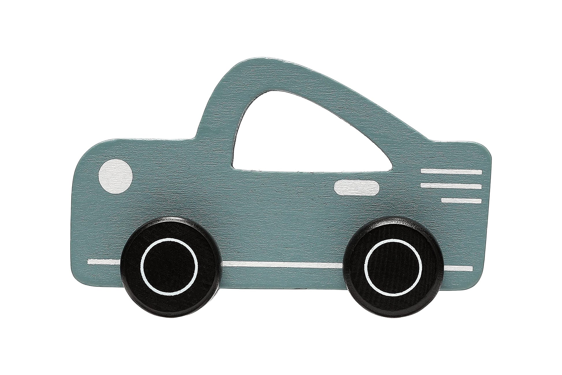 Pearhead Wooden Toy Car, Push and Pull Montessori Baby and Toddler Toy, Gender-Neutral Push Toy, Baby Girl or Baby Boy Nursery A