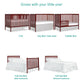 Dream On Me Synergy 5-in-1 Convertible Full-Size Baby Crib - Cherry, Greenguard Gold & JPMA Certified, Converts to Toddler Bed,