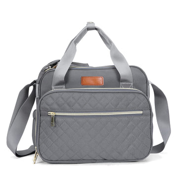 Mini Diaper Bag Baby Nappy Nursery Bag - Travel&Outdoor Organizer, Stroller Bag Multi-Function Maternity Bag For Mom Daddy, Gray