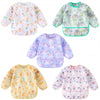 Haimoburg Long Sleeved Bibs, Pack Of 5,Lightweight Waterproof Shirt Bibs For Baby Toddler 6-30 Months