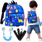 Accmor Toddler Harness Backpack Leash, Baby Dinosaur Backpacks With Anti Lost Wrist Link, Cute Mini Child Harnesses Leashes For
