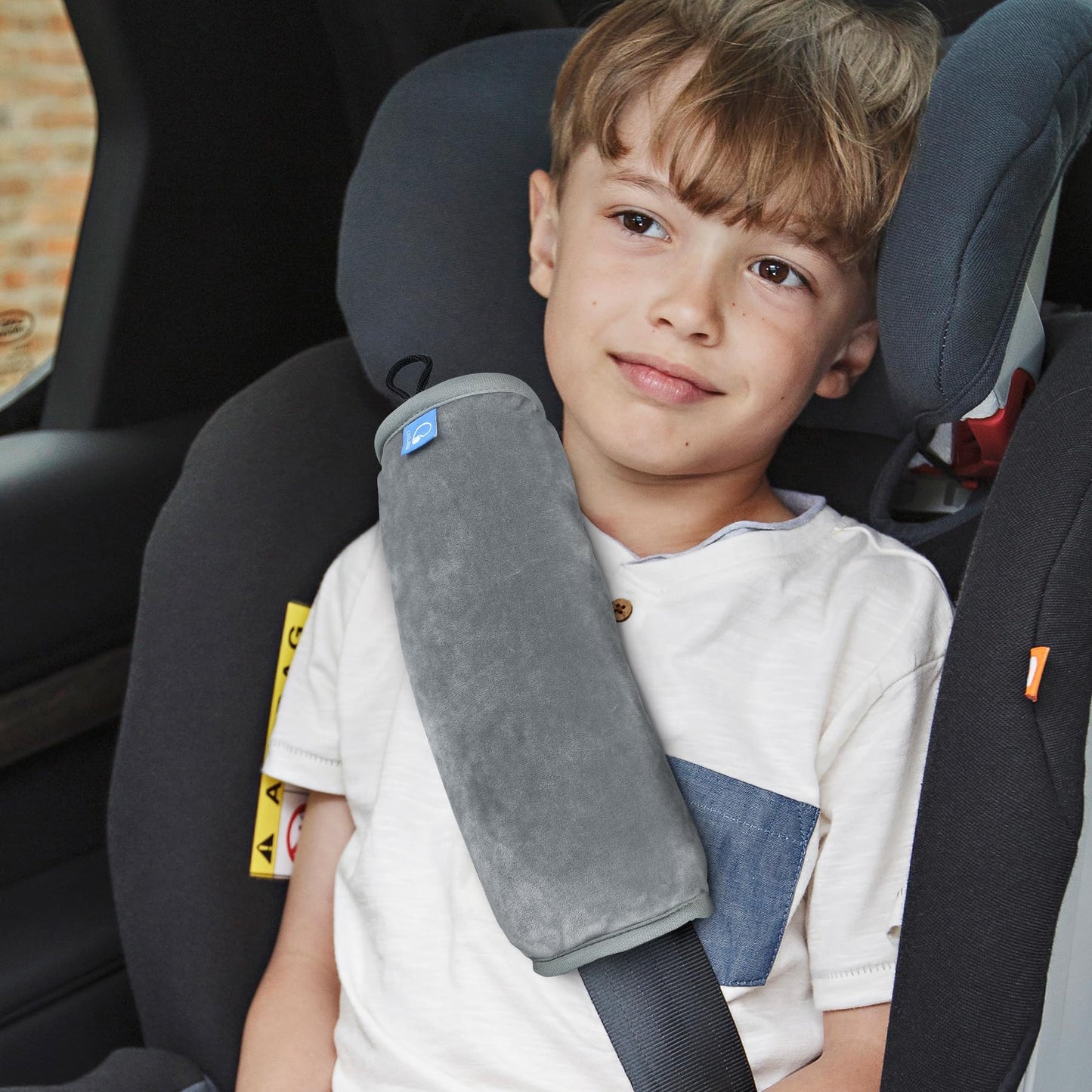Coolbebe Seat Belt Pillow For Kids, Extra Soft Support Travel Pillow For Head Neck And Shoulder In Car, Universal Carseat Strap