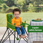 Bright Starts John Deere Pop N Dine Portable High Chair, Indoor/Outdoor, Dishwasher Safe Tray, Easy to Fold, Unisex, Green, 6 M