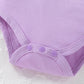Baby Girl Clothes Gifts Outfits Spring Fall Winter Long Sleeve Romper And Pant Set Purple Donut 18-24 Months