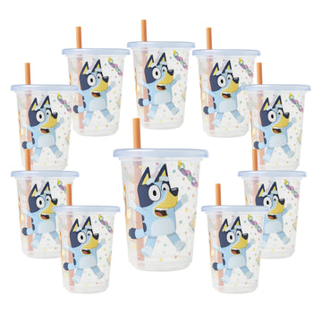 The First Years Take & Toss Toy Story Toddler Straw Cups - Spill Proof Toddler Sippy Cups with Snap-On Lids and Straws - Reusabl