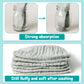 Zainpe 6Pcs Snap Muslin Cotton Baby Bibs Grey Infants Drooling Bib Soft & Absorbent Unisex Burp Cloths Adjustable Saliva Towels