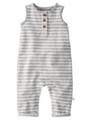 Little Planet By Carter'S Unisex-Baby Terry Jumpsuit Made With Organic Cotton, Grey Stripes, 3 Months