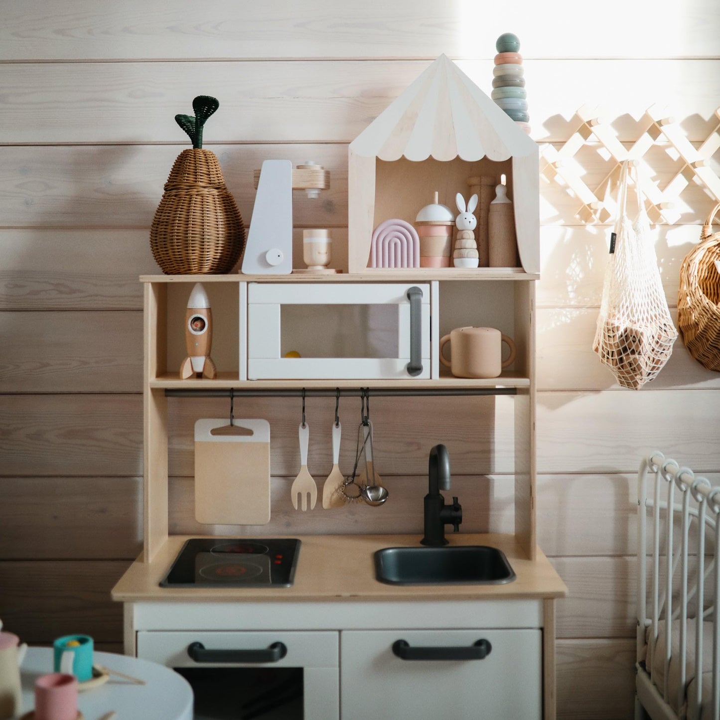 mushie Stacking Rings Toy | Made in Denmark (Rustic)