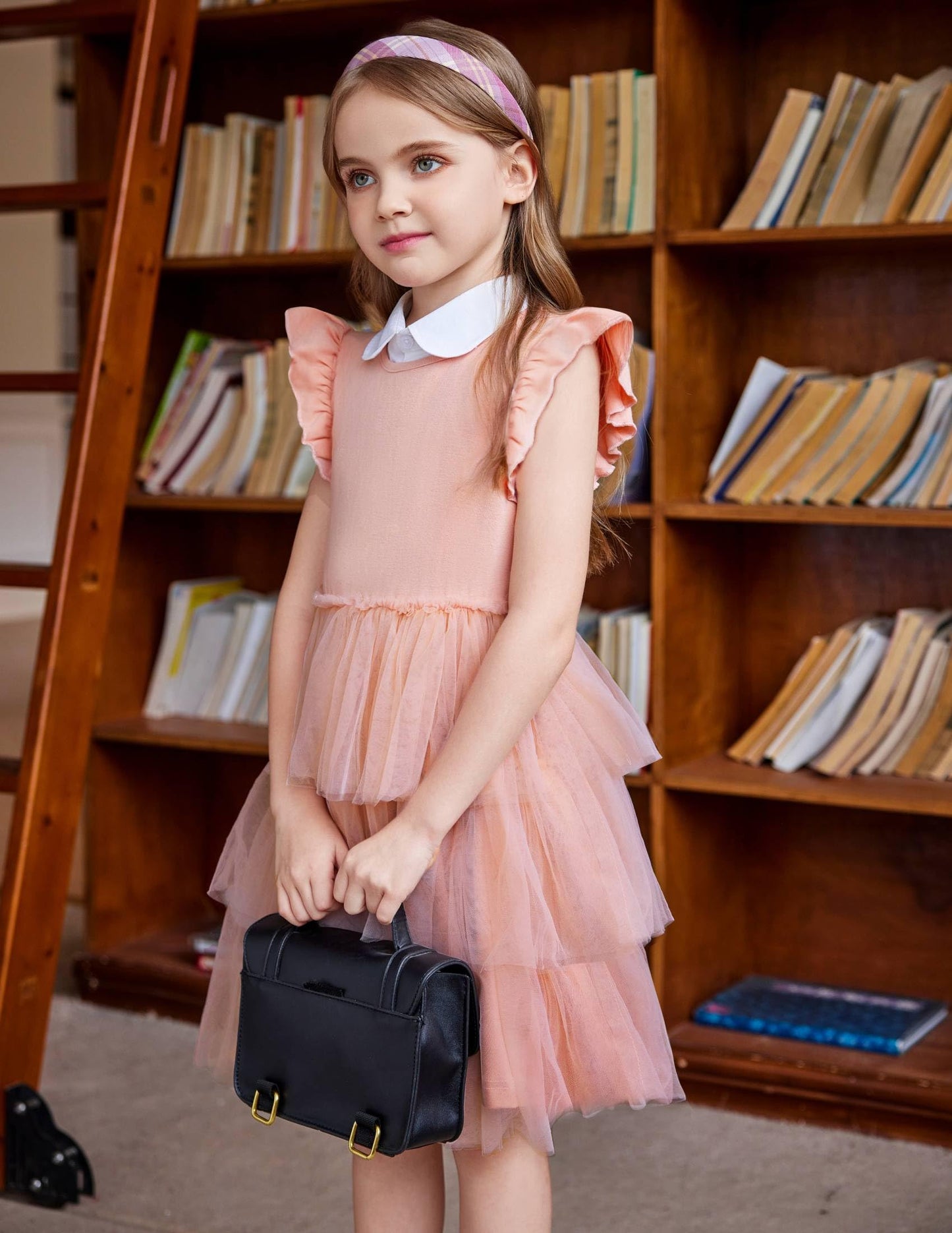 Arshiner Toddler Tutu Dresses Summer Dress Cute Pink Valentine Tulle Sundress For Little Girls 7-8 Yeasr