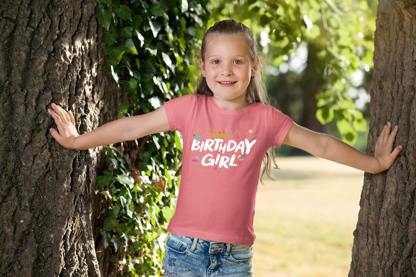 Birthday Girl Shirt Crown 1St First 2Nd Two 3Rd 4Th 5Th Toddler Birthday Outfit (Mauve, 5 Years)