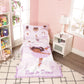 Everyday Kids 4 Piece Toddler Bedding Set - African American Ballerina - Includes Comforter, Flat Sheet, Fitted Sheet And Revers