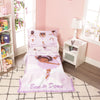 Everyday Kids 4 Piece Toddler Bedding Set - African American Ballerina - Includes Comforter, Flat Sheet, Fitted Sheet And Revers