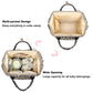 Xunteny Leopard Baby Diaper Bag Backpack For Girls Boys, Waterproof Large Maternity Nappy Bags For Mom