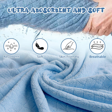 Toddler Bath Towel Hooded Kids Towels Bath Toddler Towels For Boy Girl 0-5 Years, 2-Pack Soft & Absorbent Kids Hooded Bath Towel