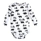 Hudson Baby Baby Girls Cotton Long-Sleeve Bodysuits And Toddler T Shirt Set, Bear Gray Black 5-Pack, 6-9 Months Us