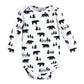 Hudson Baby Baby Girls Cotton Long-Sleeve Bodysuits And Toddler T Shirt Set, Bear Gray Black 5-Pack, 3-6 Months Us