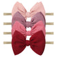 Yanjie Baby Girls Nylon Headbands Newborn Bows Handmade Hair Bows Hairbands Hair Accessories For Newborn Infant Toddlers Kids (P