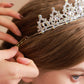 Kamirola - Queen Crown And Tiaras Princess Crown For Women Crystal Headbands For Bridal, Princess For Wedding And Party (Silver