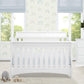 Delta Children Bentley S Series 4-In-1 Convertible Baby Crib, White