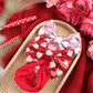 Lanmerry Heart Baby Bow Headbands Sequin Bows Red Pink Glitter Hair Bow For Girls Toddler Red Pink Baby Headband Bows 6-12 Month