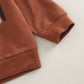 Wybzd Baby Girl Halloween Outfit Pumpkin Pie Crewneck Sweatshirt Shirt Top Bell-Bottom Pants Sets Cute Toddler Clothes 2-3T Pump